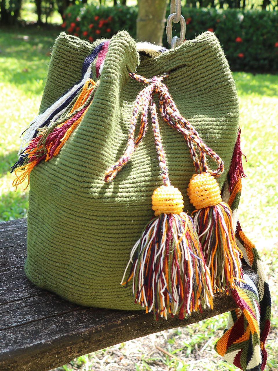 Olive Wayuu Mochila