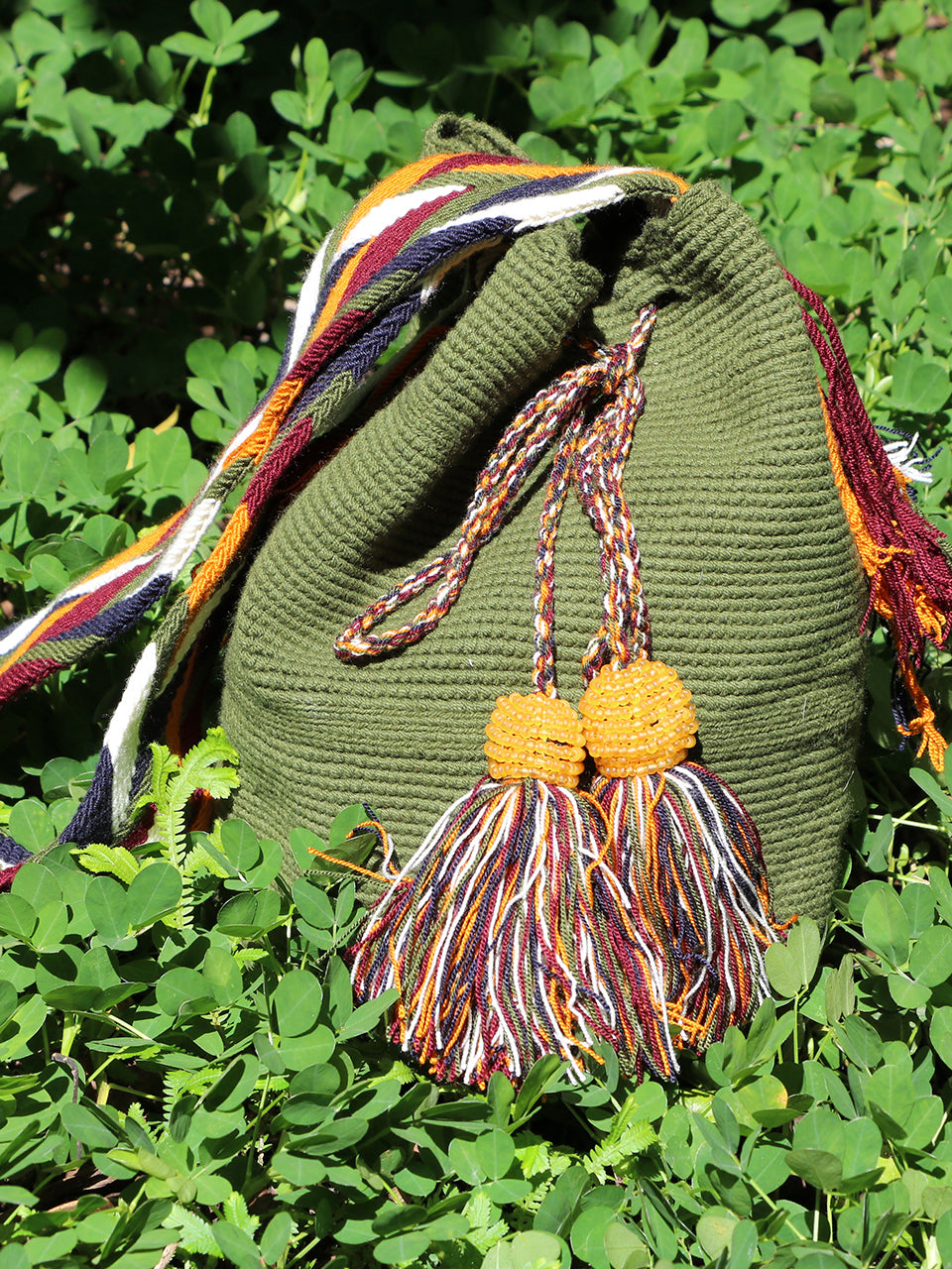 Olive Wayuu Mochila