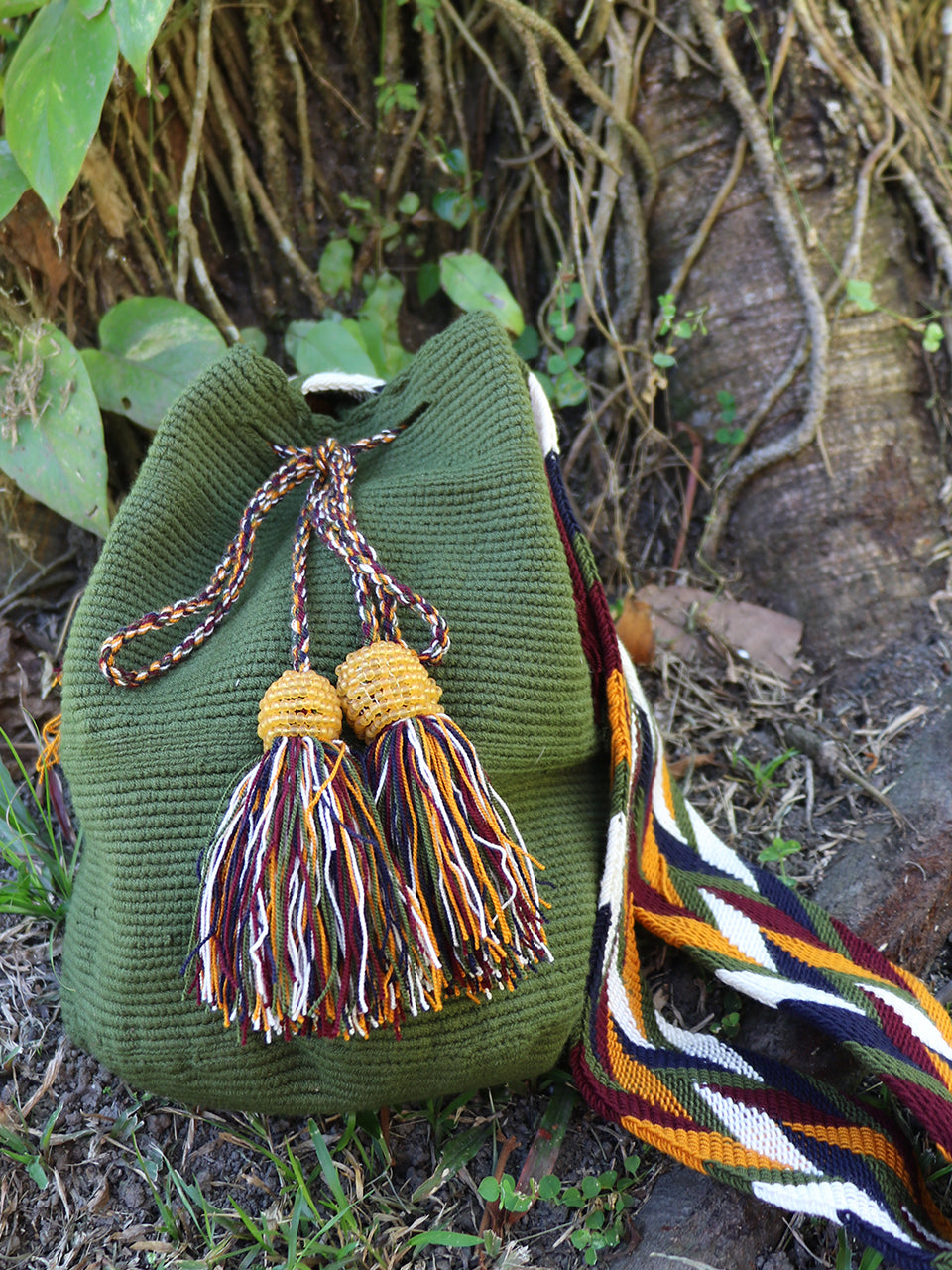 Olive Wayuu Mochila