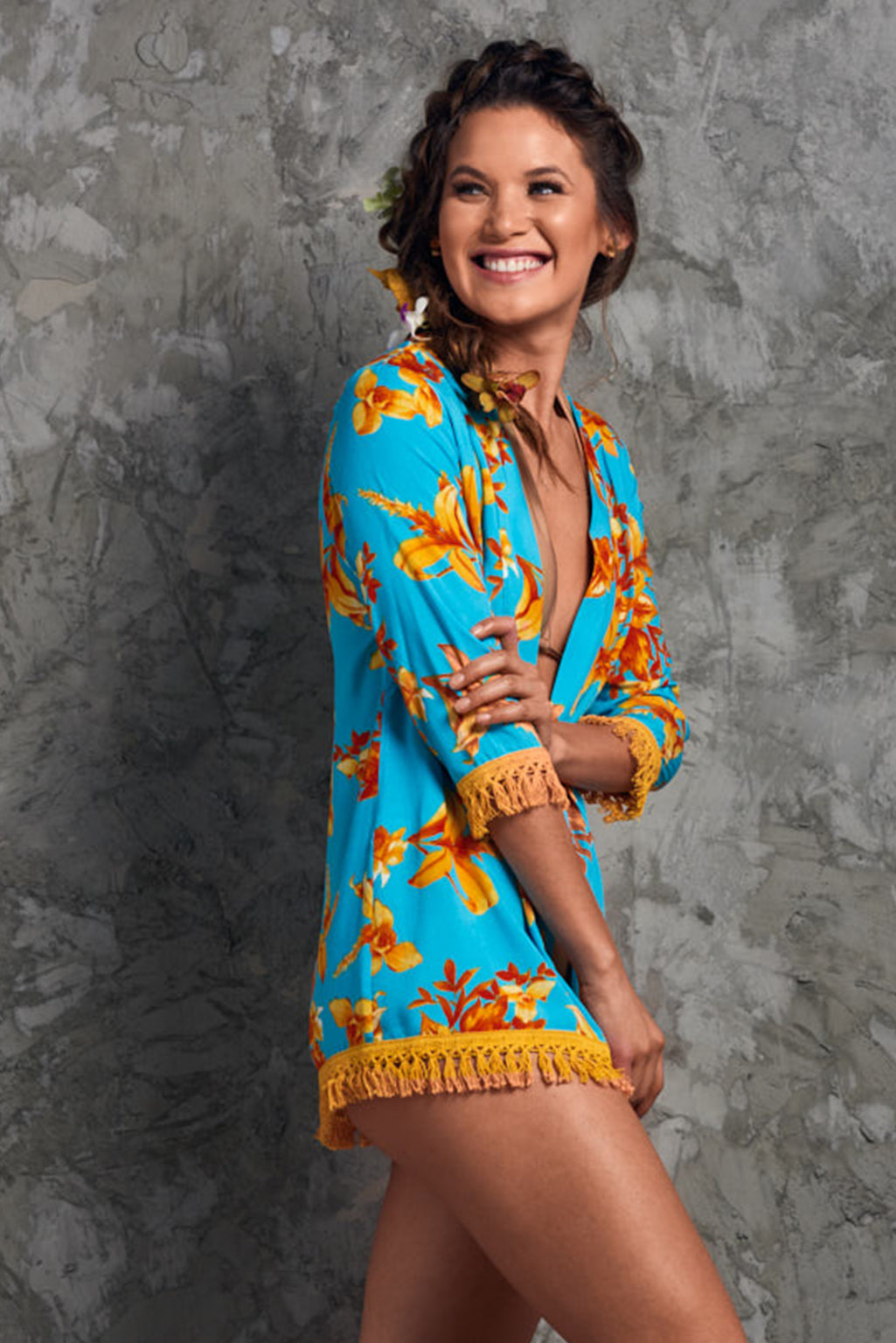 Summer Flowers Kimono